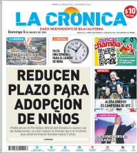 Portada de La Crónica de Baja California (México)