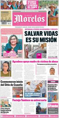 Portada de Diario de Morelos (México)