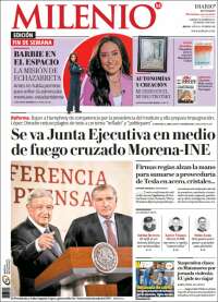 Portada de Milenio de Monterrey (México)