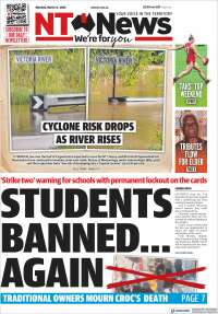 Portada de Northern Territory News (Australia)