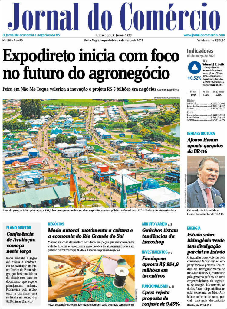 Portada de Jornal do Comércio (Brasil)