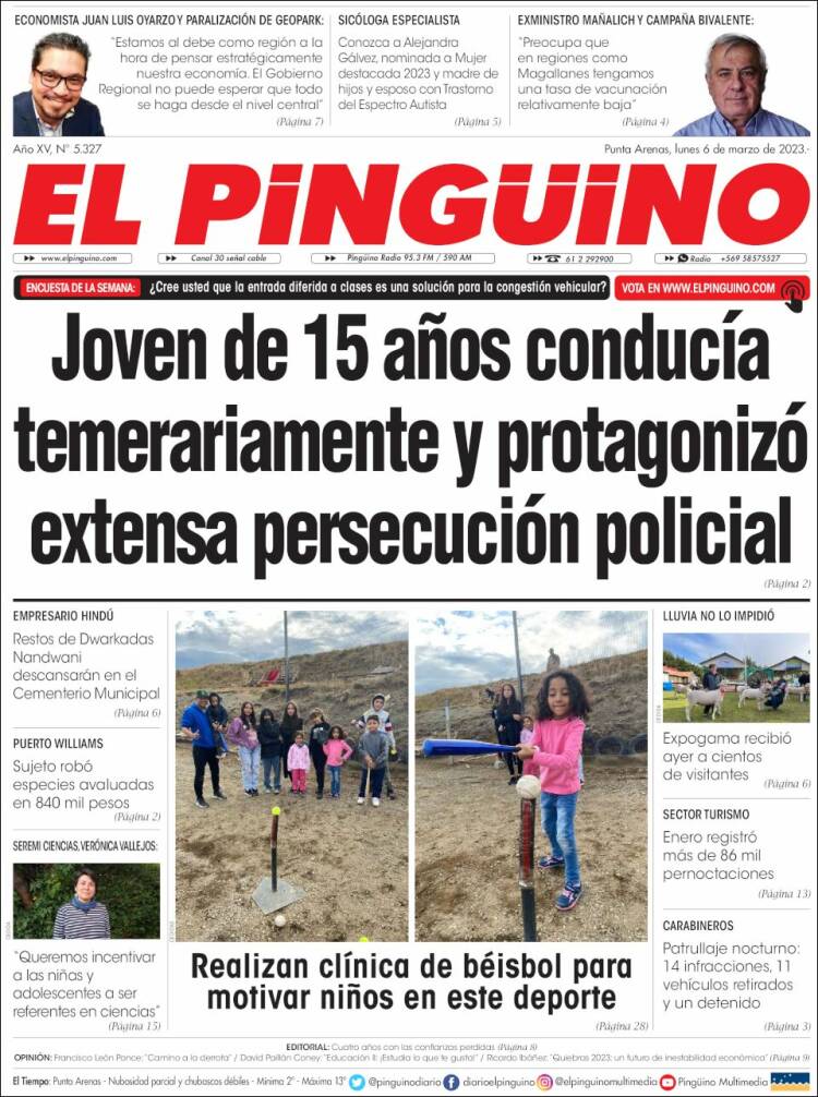 Portada de El Pingüino (Chile)