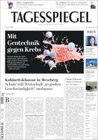 Portada de Der Tagesspiegel (Alemania)