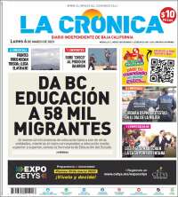 Portada de La Crónica de Baja California (Mexico)