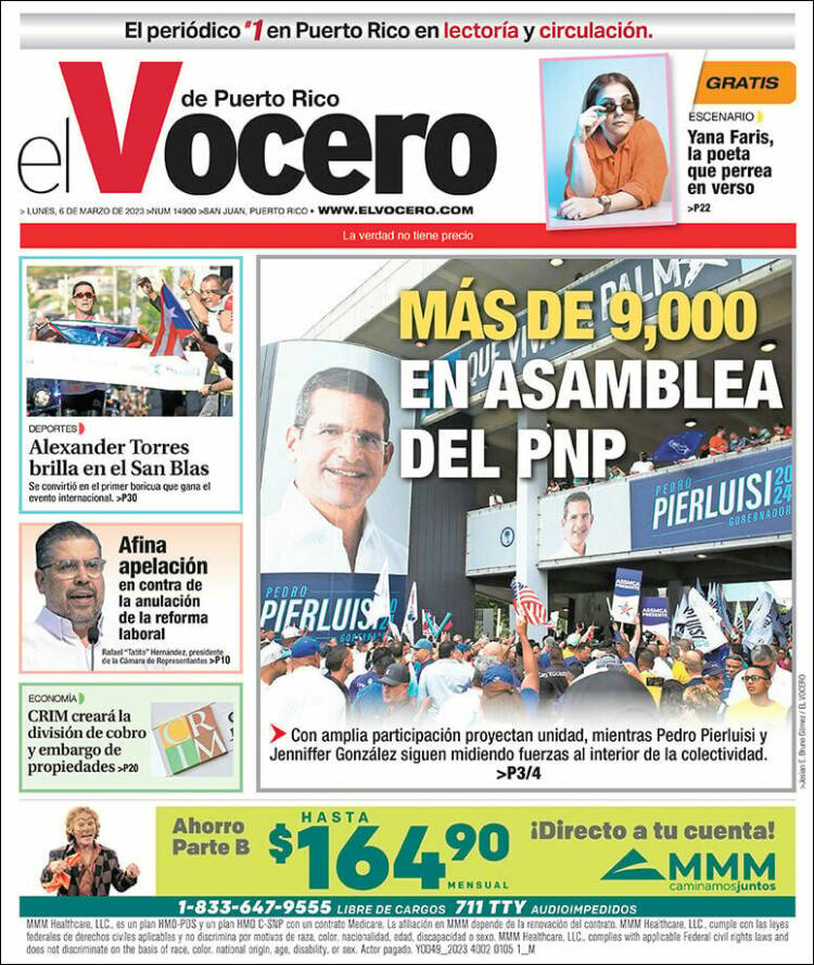 Portada de Vocero (Puerto Rico)