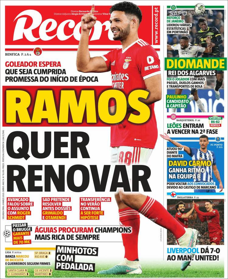 Portada de Record (Portugal)
