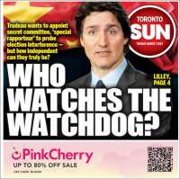 Portada de The Toronto Sun (Canada)