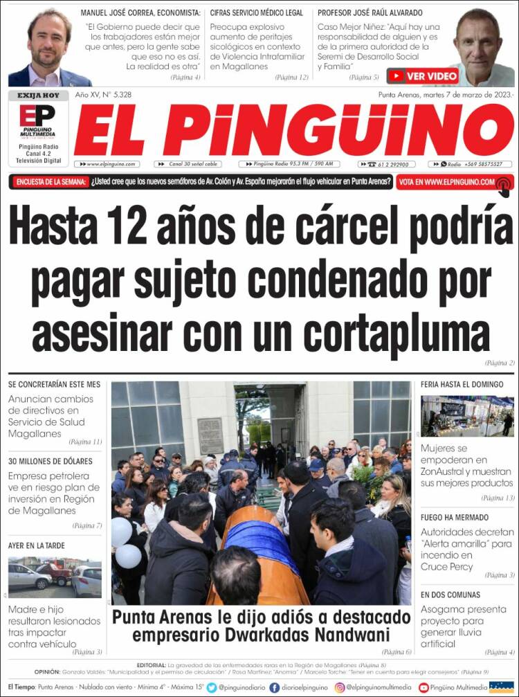 Portada de El Pingüino (Chile)