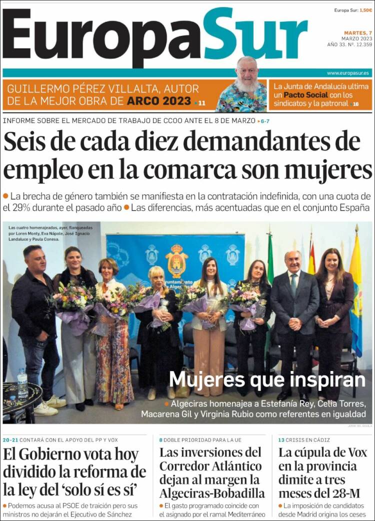 Portada de Europa Sur (España)