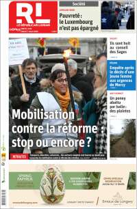 Portada de Le Republicain Lorrain (France)