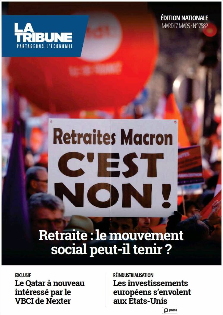 Portada de La Tribune (France)