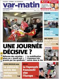 Portada de Var-Matin (France)