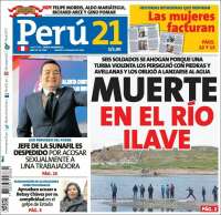 Portada de Perú 21 (Perú)