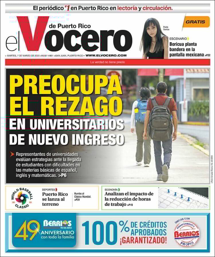 Portada de Vocero (Puerto Rico)