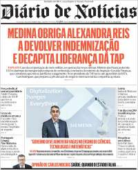 Portada de Diário de Noticias (Portugal)