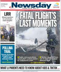 Portada de Newsday (États-Unis)