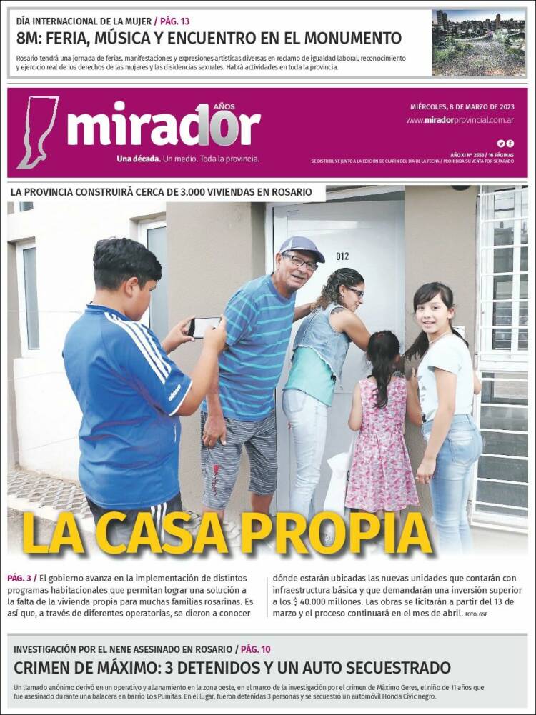 Portada de Mirador Provincial (Argentina)