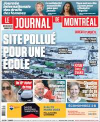 Portada de Le Journal de Montréal (Canadá)