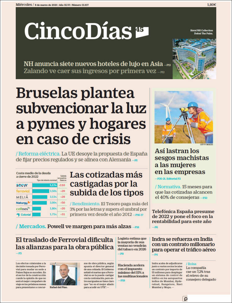 Portada de Cinco Días (Espa&ntilde;a)