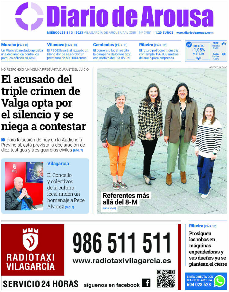 Portada de Diario de Arousa (España)