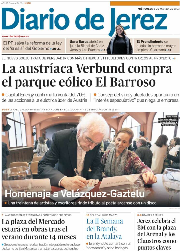 Portada de Diario de Jerez (España)