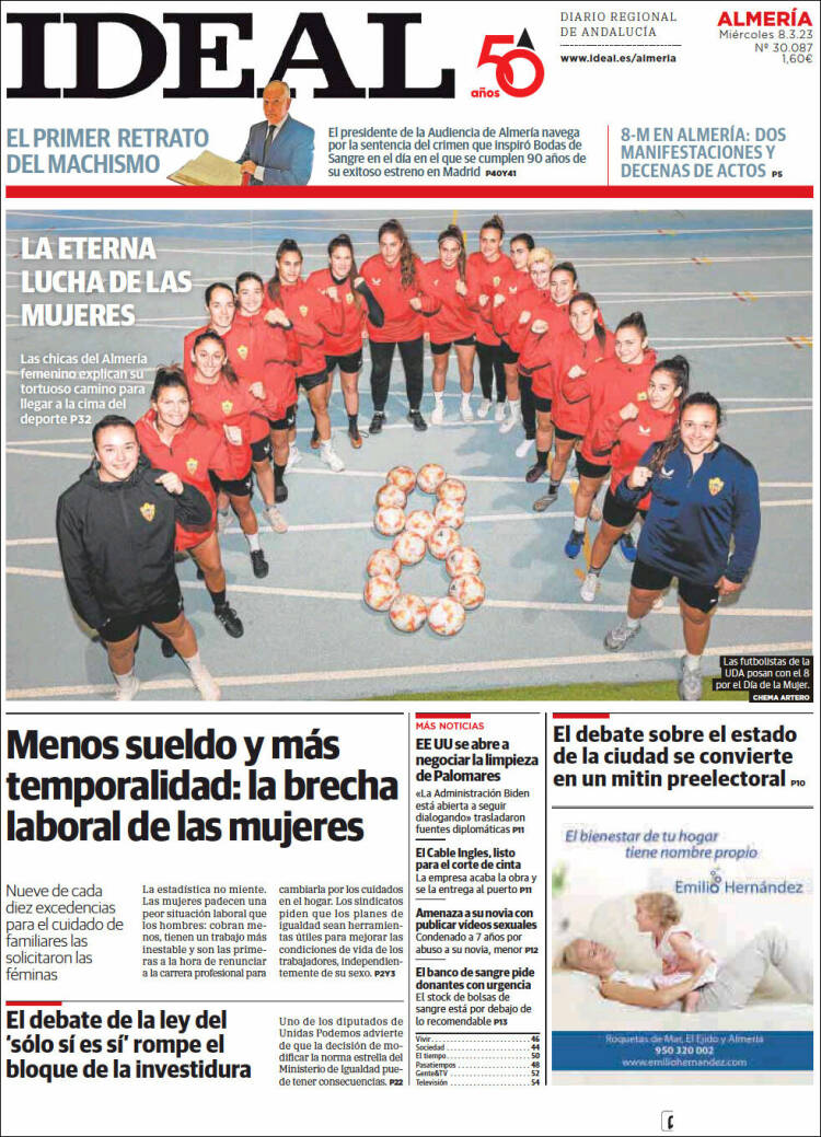Portada de Ideal Almeria (España)