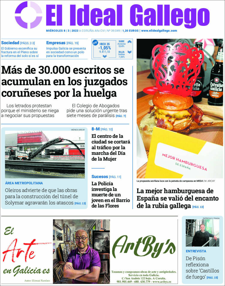 Portada de El Ideal Gallego (España)