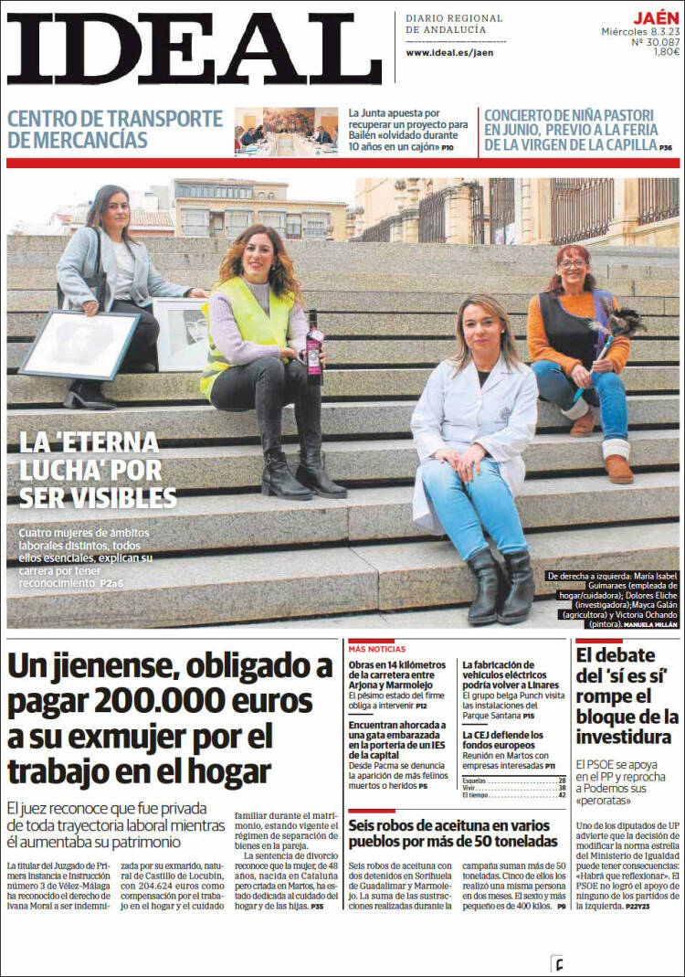 Portada de El Ideal de Jaén (España)