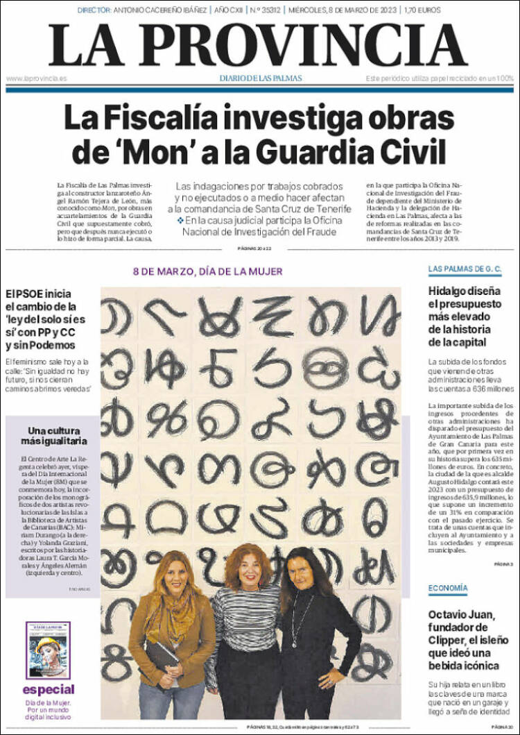 Portada de La Provincia (España)