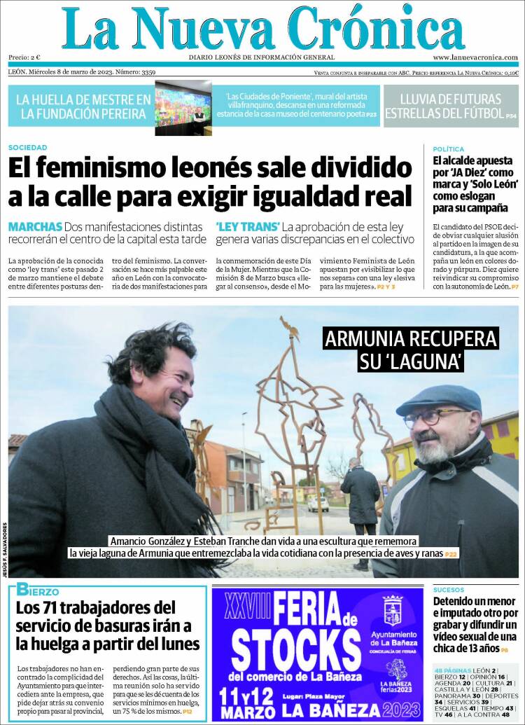 Portada de La Nueva Crónica (España)