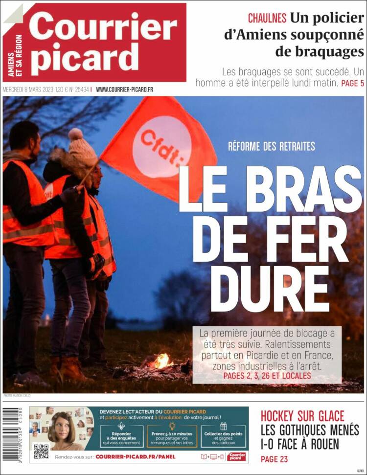 Portada de Courrier Picard (France)