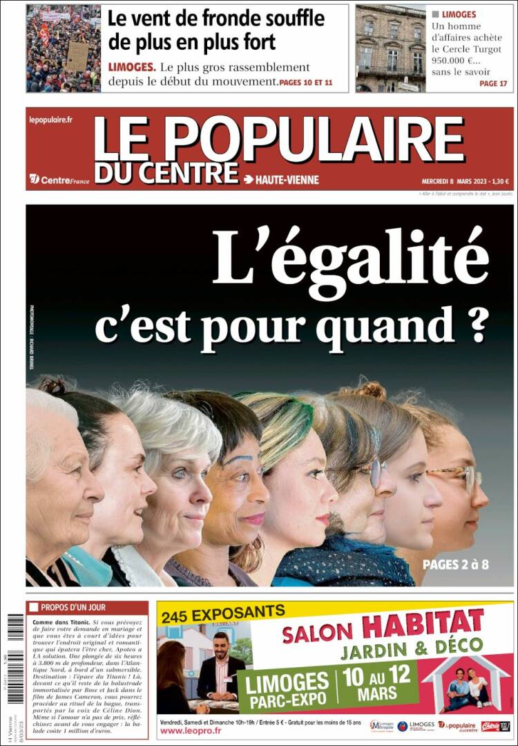 Portada de Le Populaire du Centre (France)