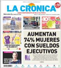 Portada de La Crónica de Baja California (México)