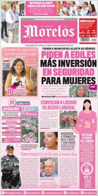 Portada de Diario de Morelos (México)