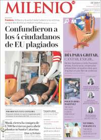 Portada de Milenio - Tamaulipas (México)