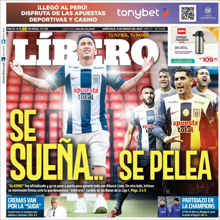 Portada de Líbero (Perú)
