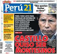 Portada de Perú 21 (Perú)