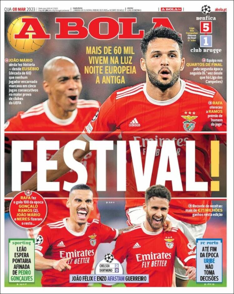 Portada de A Bola (Portugal)