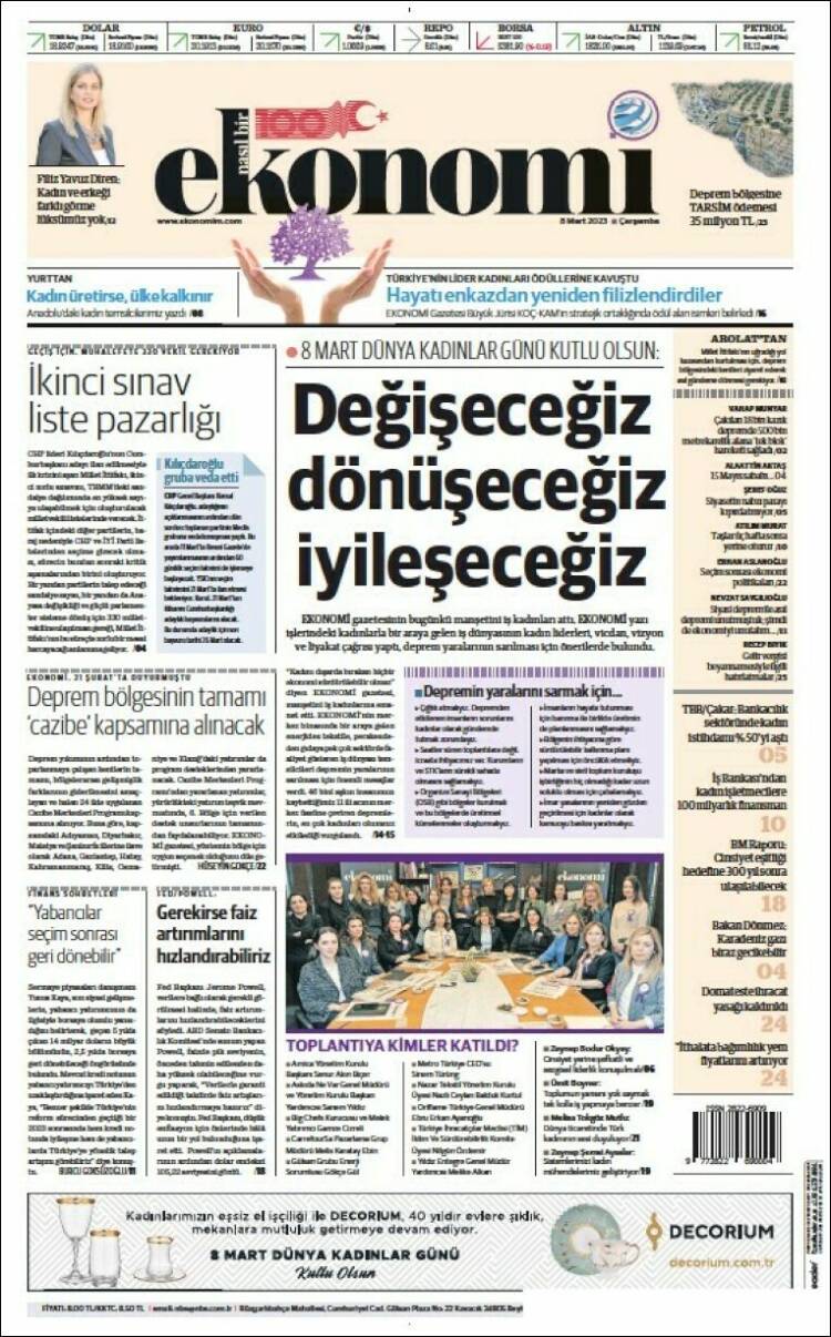 Portada de Dünya (Turqu&iacute;a)