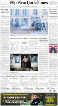 Portada de New York Times (USA)