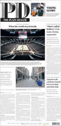 Portada de The Plain Dealer (USA)