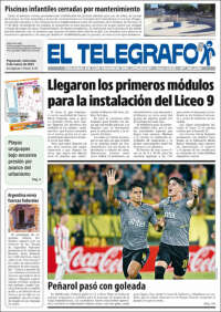 Portada de El Telégrafo (Uruguay)