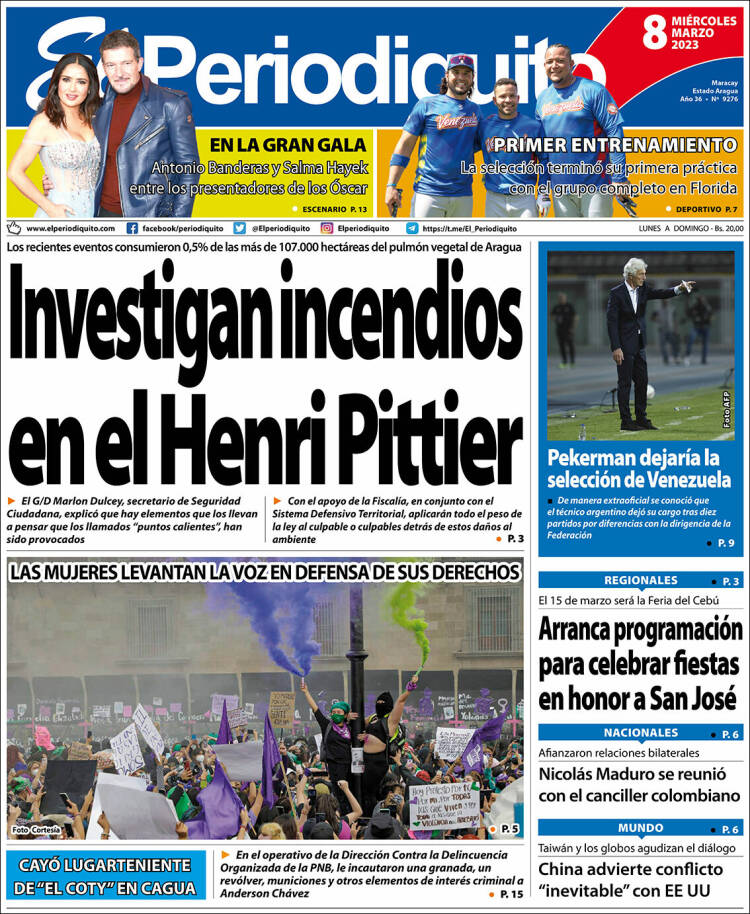Portada de Periodiquito de Aragua (Venezuela)