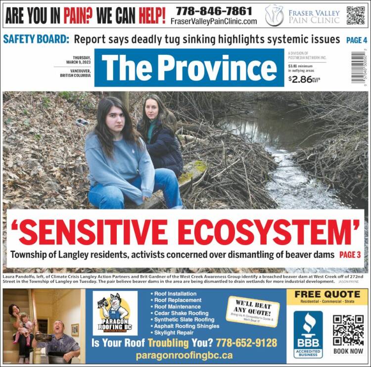 Portada de The Province (Canada)