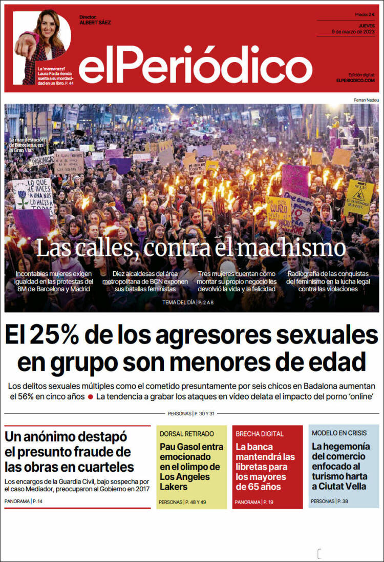 Periódico El Periódico (España). Periódicos de España. Toda la prensa de  hoy. 