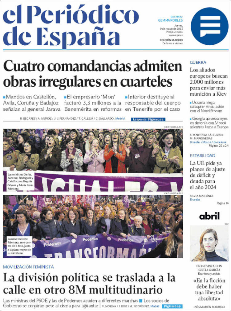 Periódico El Periódico de España (España). Periódicos de España. Toda la  prensa de hoy. 