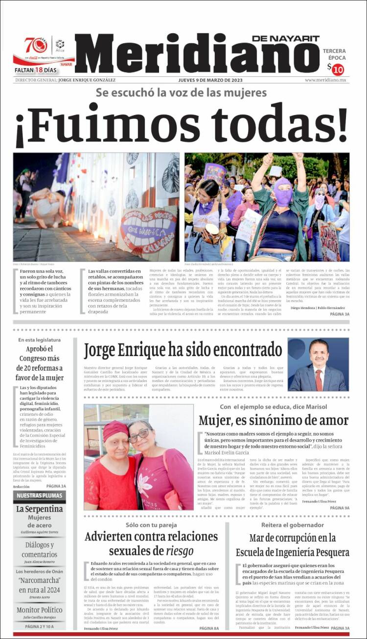 Portada de Meridiano (Mexico)