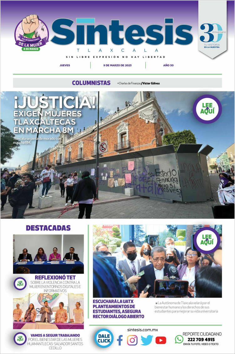 Portada de Síntesis de Tlaxcala (Mexico)