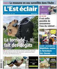 Portada de L'Est Eclair (Francia)