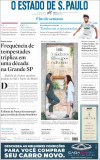 Portada de O Estado de São Paulo (Brasil)